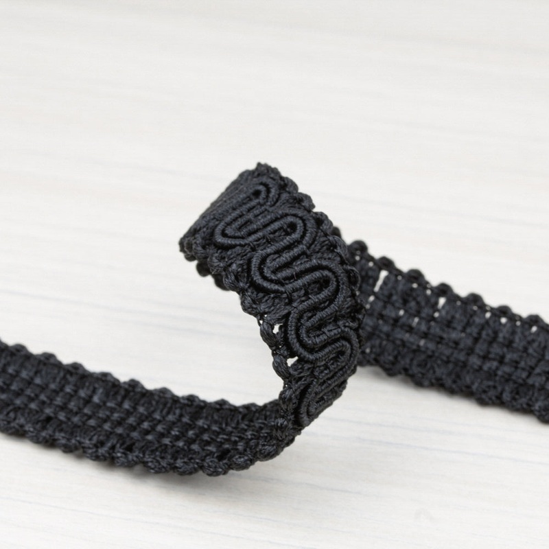 Scroll Gimp  po (1,1 cm) Black
