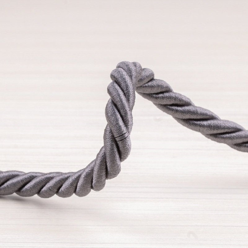 Twisted cord  po (1 cm) Charcoal