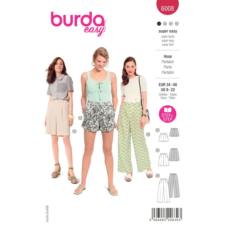 BURDA – 6008 Trousers / Pants
