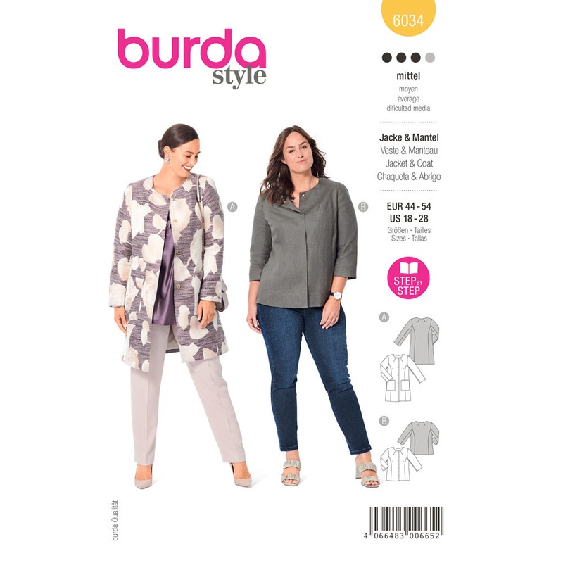 BURDA – 6034 Coat / Jacket
