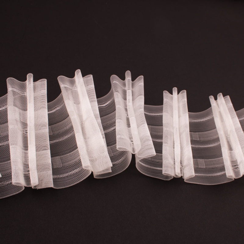 Triple Fullness Auto Pleat Tape 3.5 in (89 mm) – Clear
