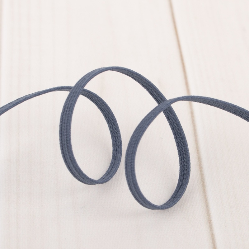 3mm braided elastic – BLUE STEEL