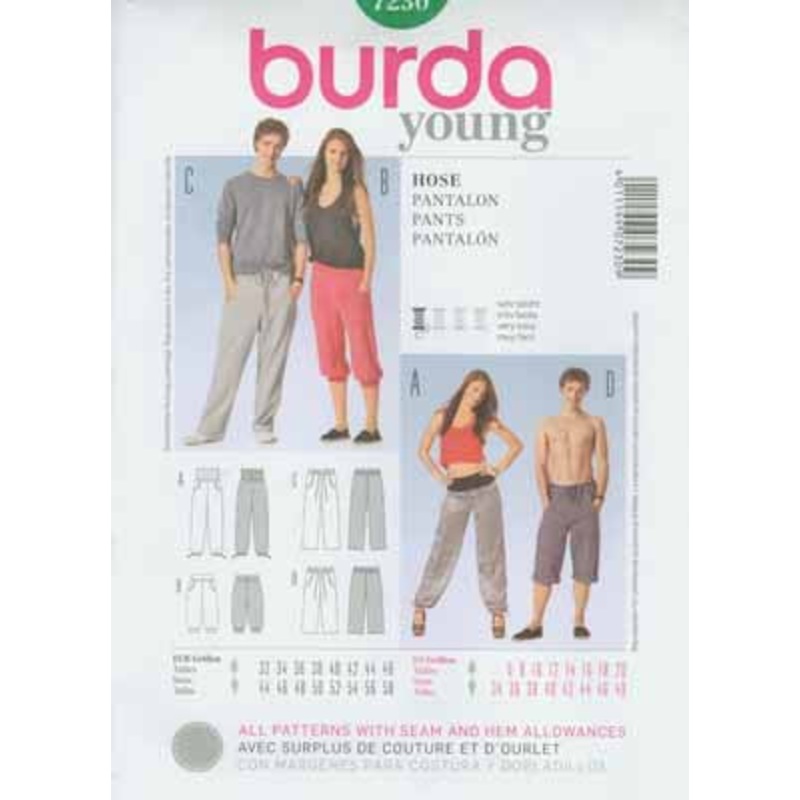 BURDA – 7230 Unisex Pants