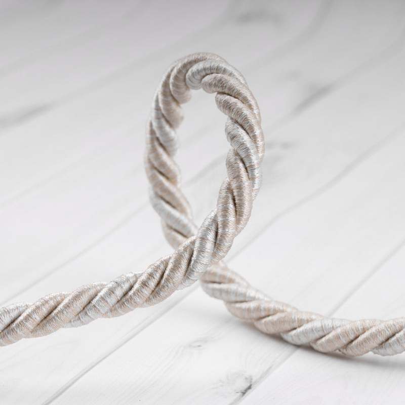 Twisted cord  po (1 cm) Ecru