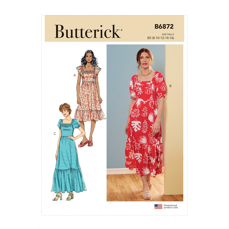 B6872 Misses’ Dress