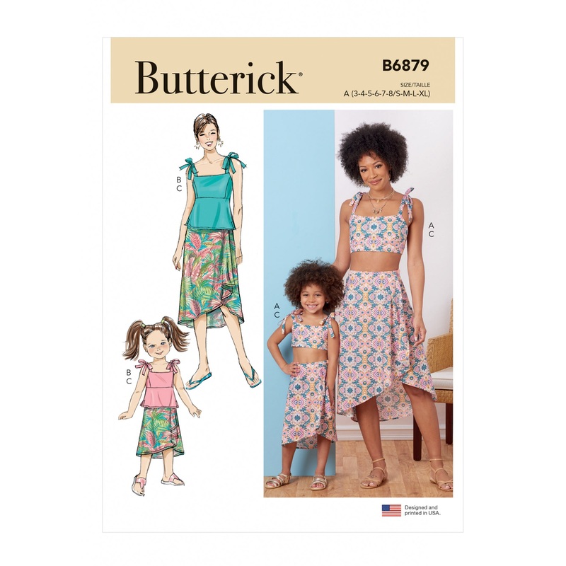 B6879 Children’s and Misses’ Tops and Skirt (OSZ)
