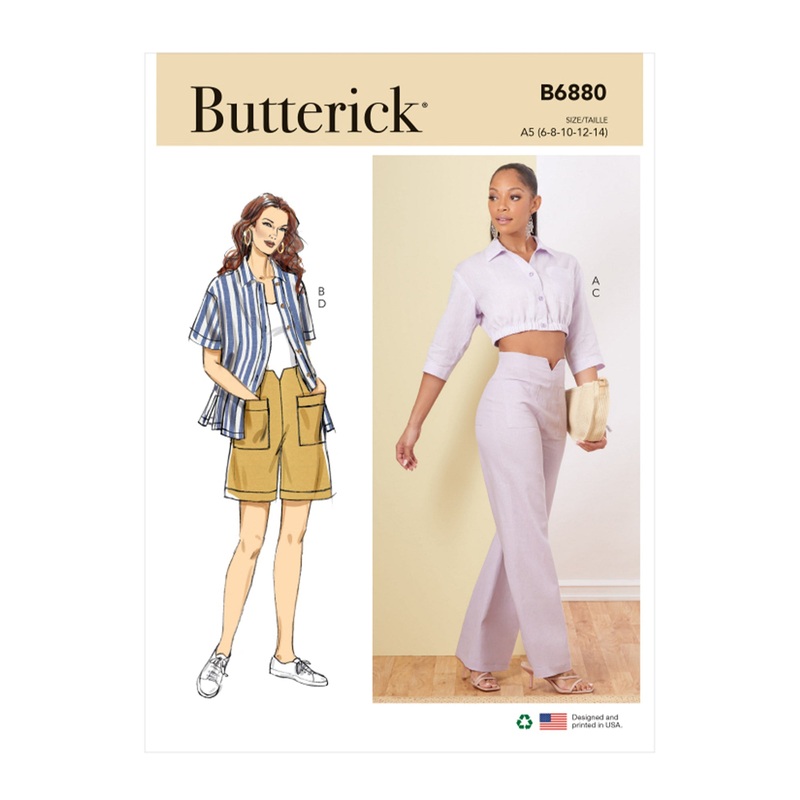 B6880 Misses’ Shirts, Trousers and Shorts