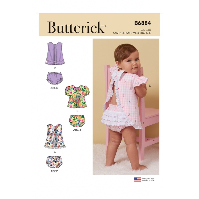 B6884 Infants’ Top and Panties (NB-S-M-L-XL)