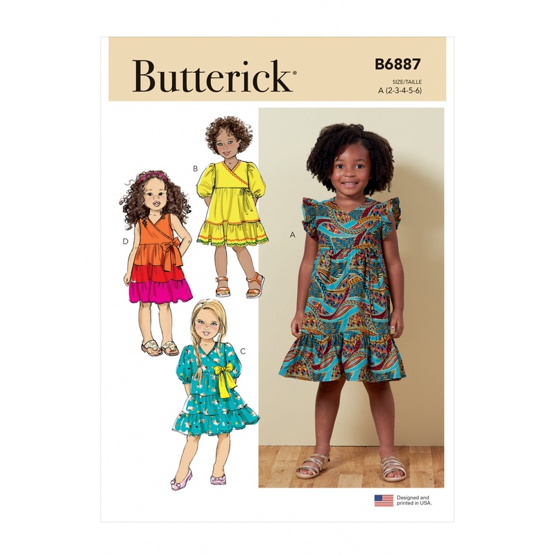 B6887 Children’s Dress (2-3-4-5-6)