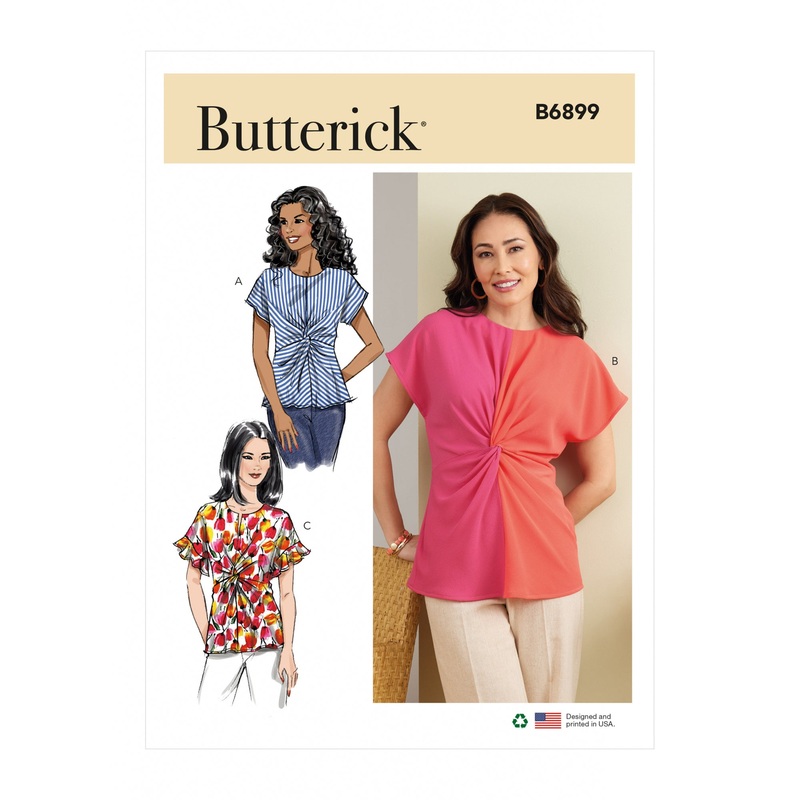 B6899 Misses’ Top (8-10-12-14-16)