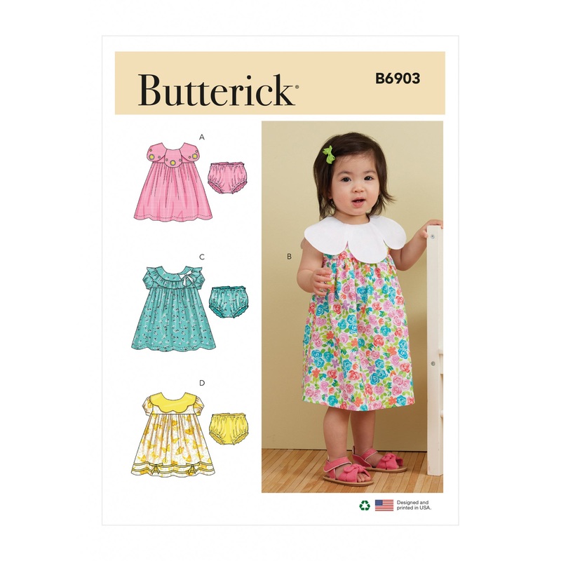 B6903 Infants’ Dress and Panties (NB-S-M-L-XL)