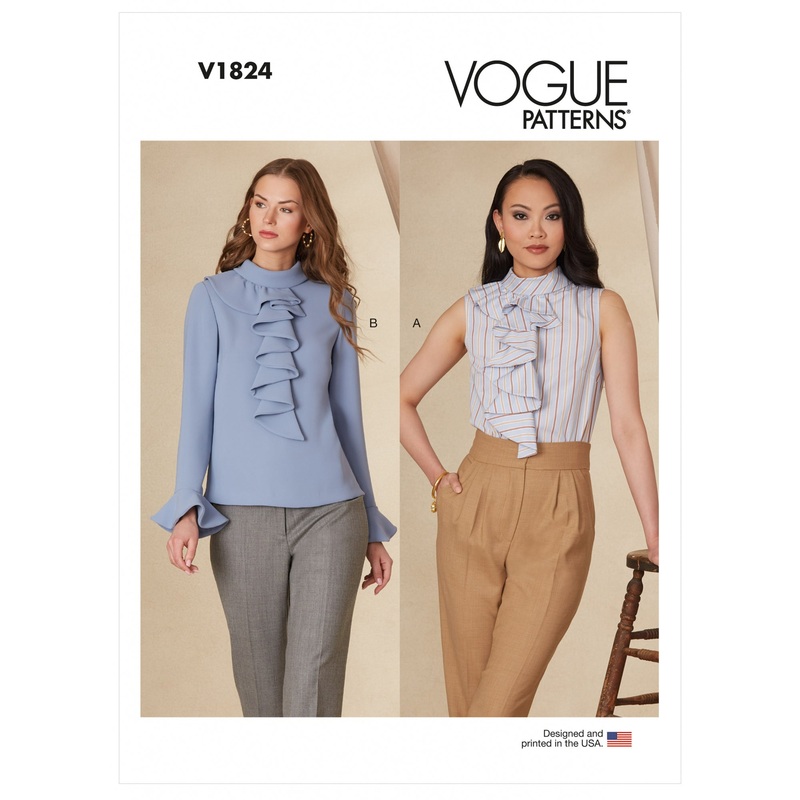 V1824 Misses’ and Misses’ Petite Top