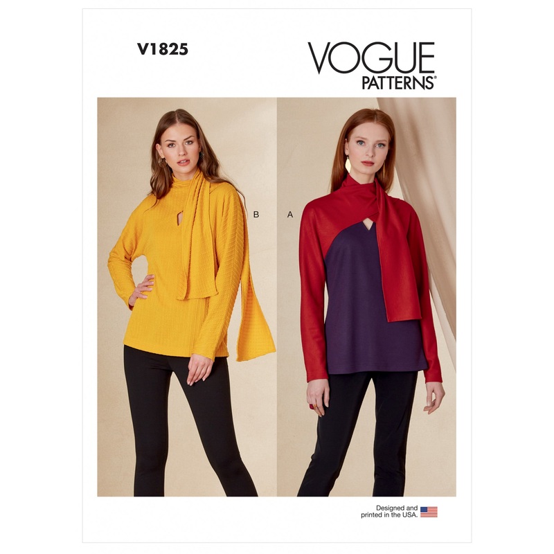 V1825 Misses’ and Misses’ Petite Top