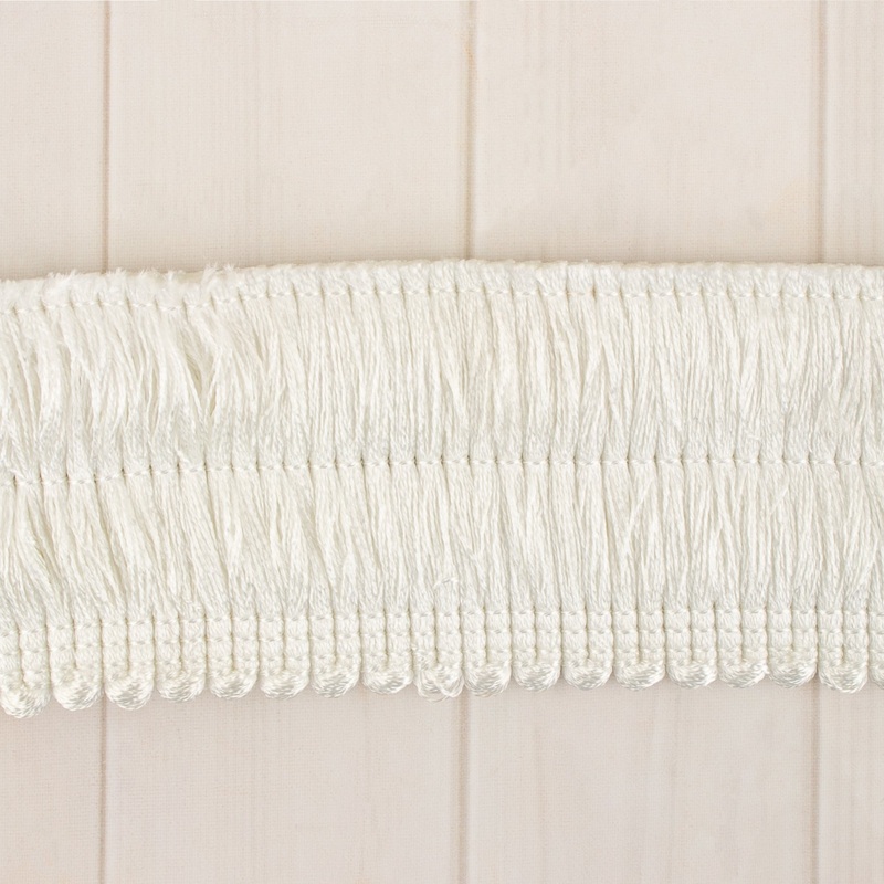 Brushed fringe 2 po (5 cm) White