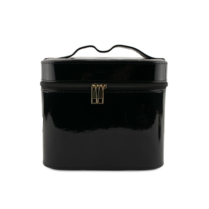 Pleather Box 23 x 17 x 20CM – Shiny Black