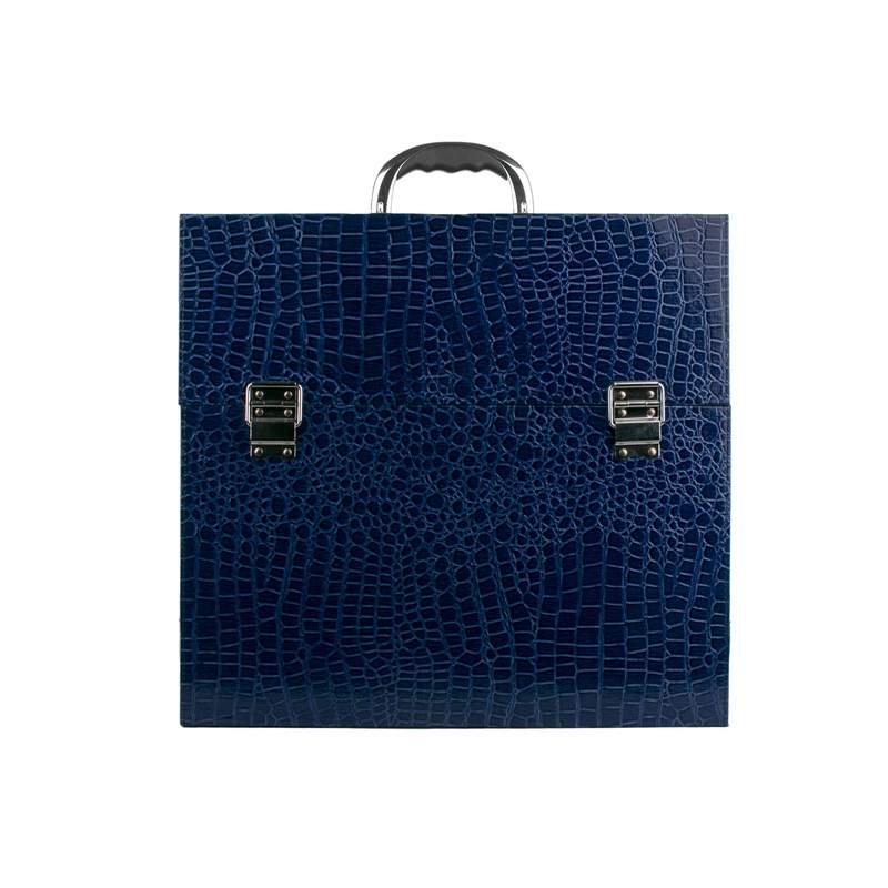 Pleather Case 44 x 23 x 41CM – Blue Alligator
