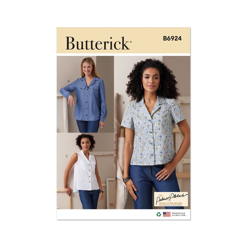 B6924 Misses’ Shirts By Palmer/Pletsch