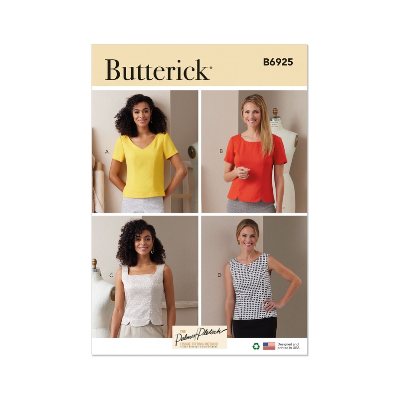 B6925 Misses’ Tops By Palmer/Pletsch