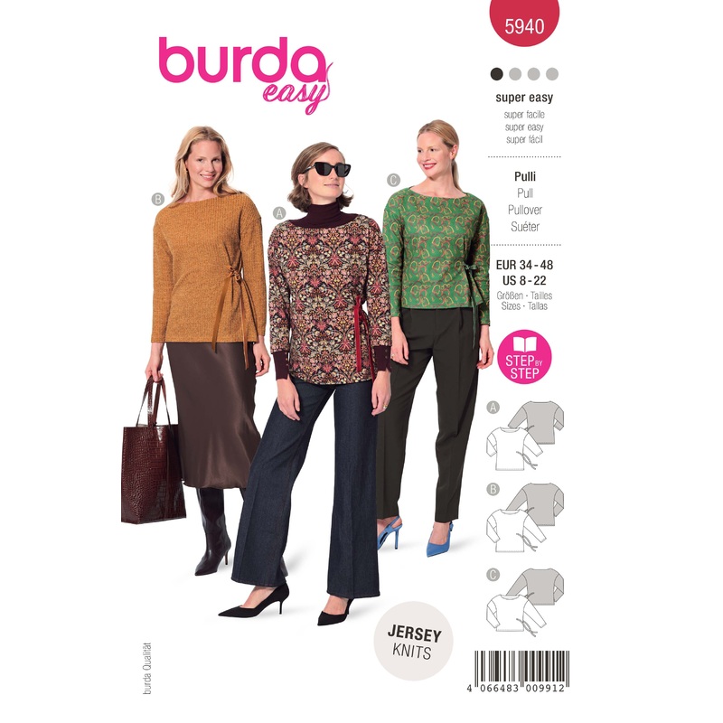 Burda – 5940  Blouse
