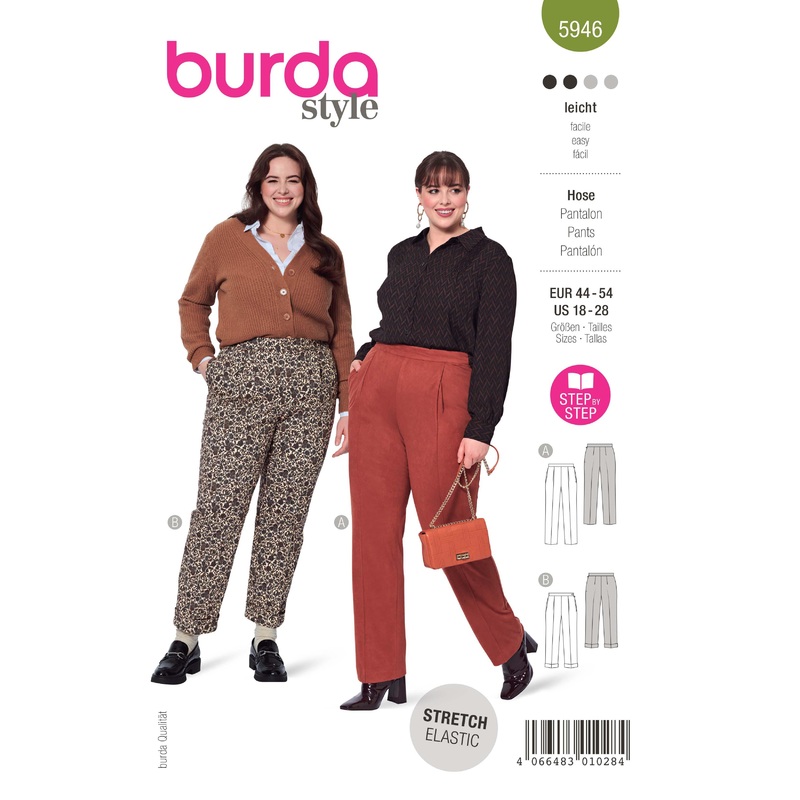Burda – 5946  Trousers Plus