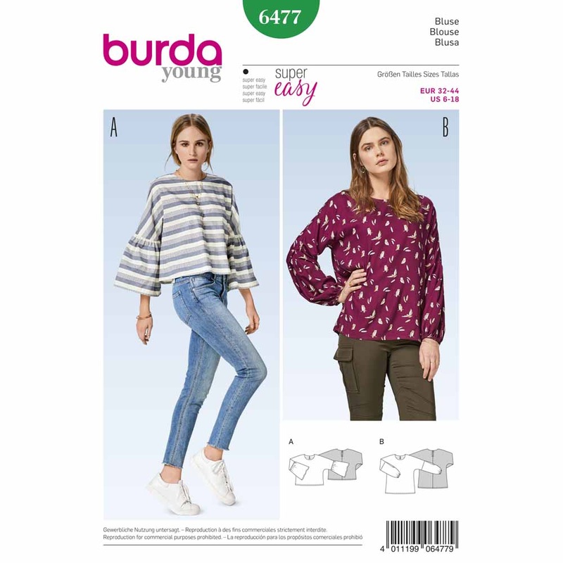BURDA – 6477 Ladies Blouse