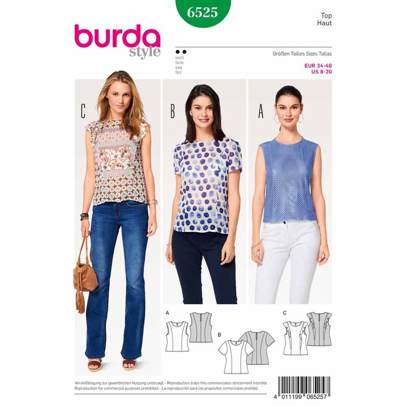 BURDA – 6525 Ladies Blouse