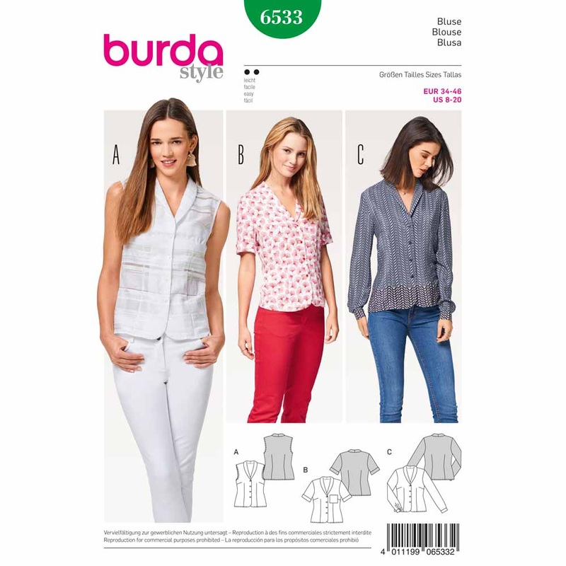BURDA – 6533 Ladies Blouse