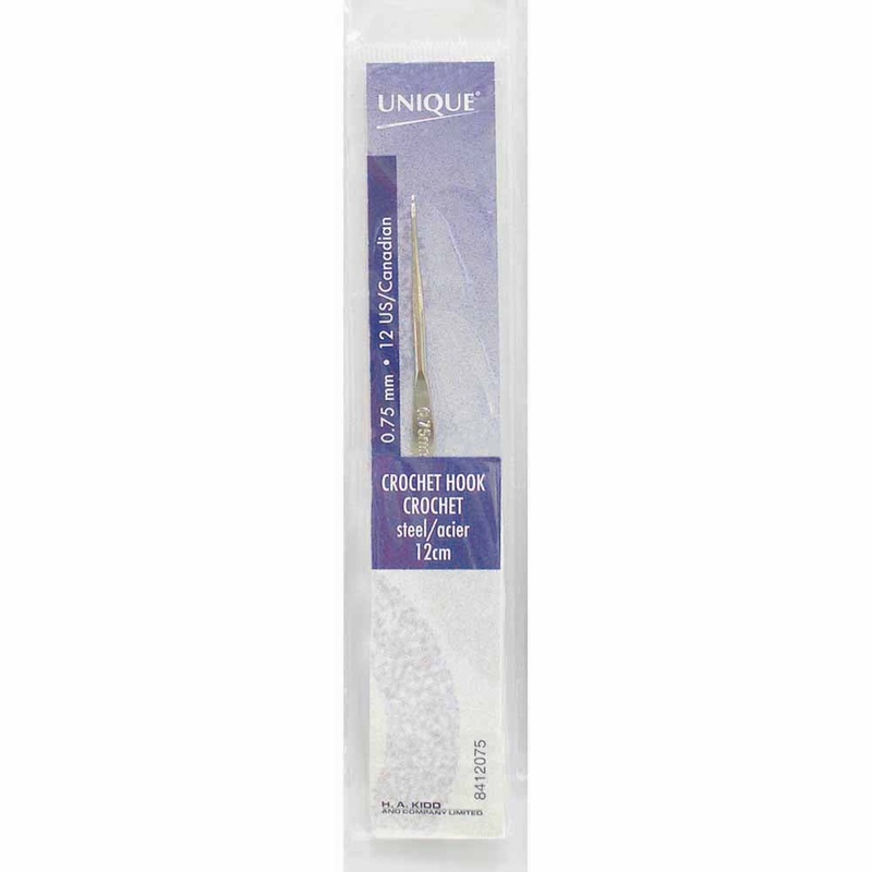 UNIQUE CROCHET Crochet Hooks 12cm (5) Steel – 0.75mm/US 13