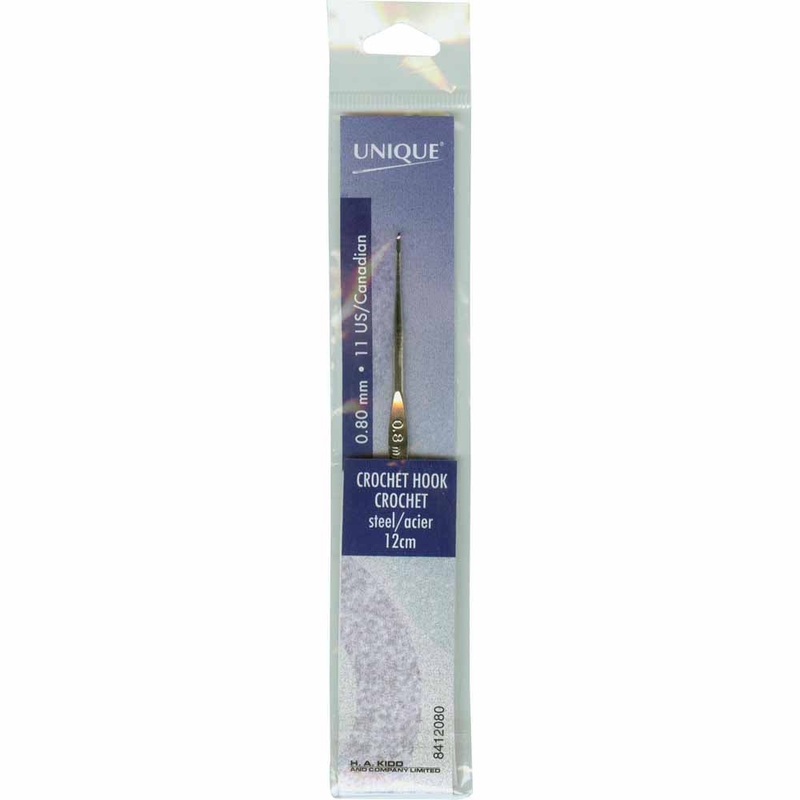 UNIQUE CROCHET Crochet Hooks 12cm (5) Steel – 0.8mm/US 11