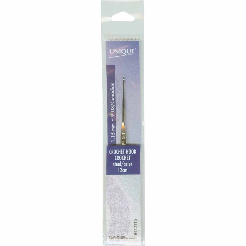 UNIQUE CROCHET Crochet Hooks 12cm (5) Steel – 1.15mm/US 9