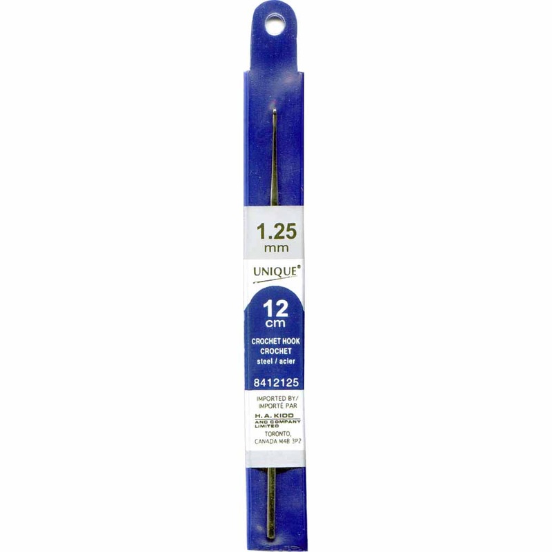 UNIQUE CROCHET Crochet Hooks 12cm (5) Steel – 1.25mm/US 8
