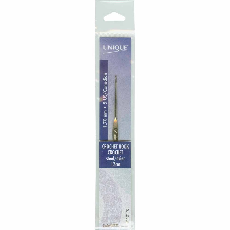 UNIQUE CROCHET Crochet Hooks 12cm (5) Steel – 1.7mm/US 5