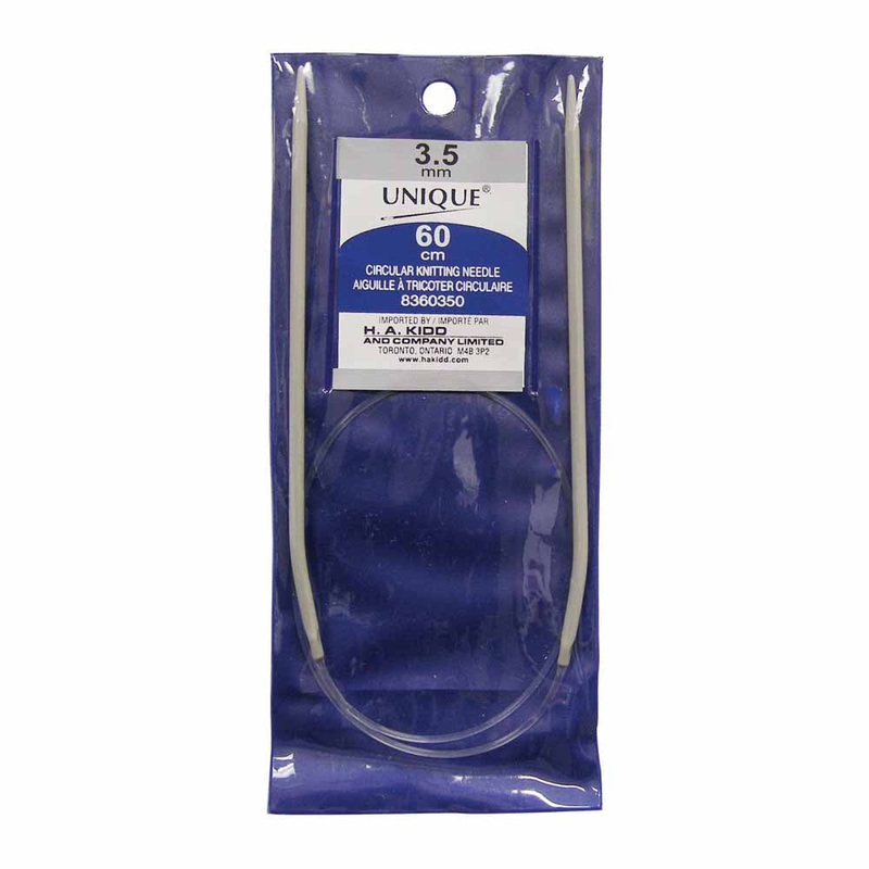 UNIQUE KNITTING Circular Knitting Needles 60cm (24) Aluminum – 3.5mm/US 4