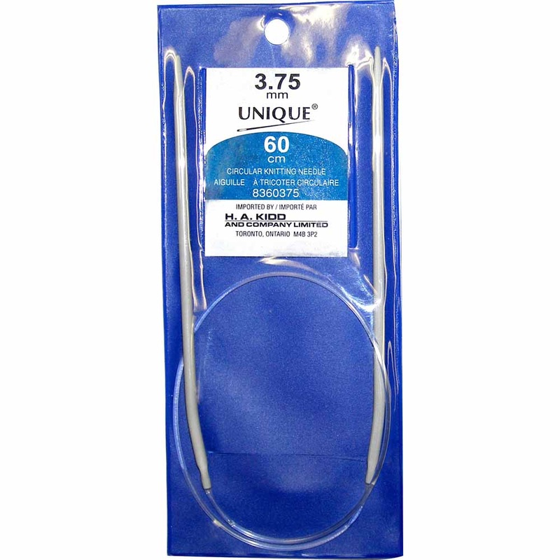 UNIQUE KNITTING Circular Knitting Needles 60cm (24) Aluminum – 3.75mm/US 5
