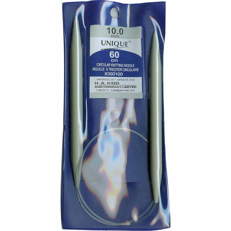 UNIQUE KNITTING Circular Knitting Needles 60cm (24) Plastic – 10mm/US 15