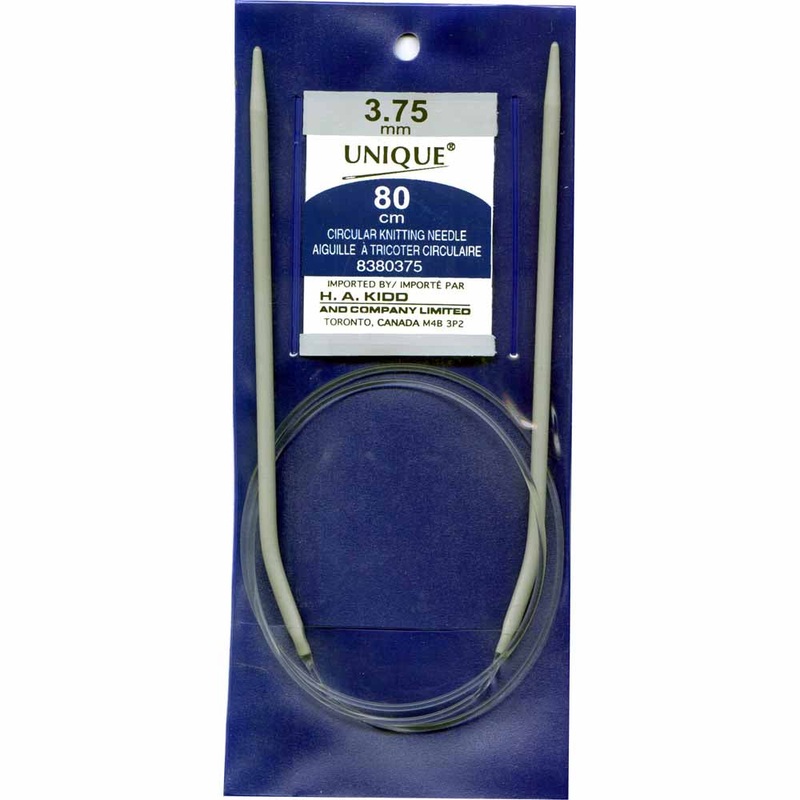 UNIQUE KNITTING Circular Knitting Needles 80cm (32) Aluminum – 3.75mm/US 5