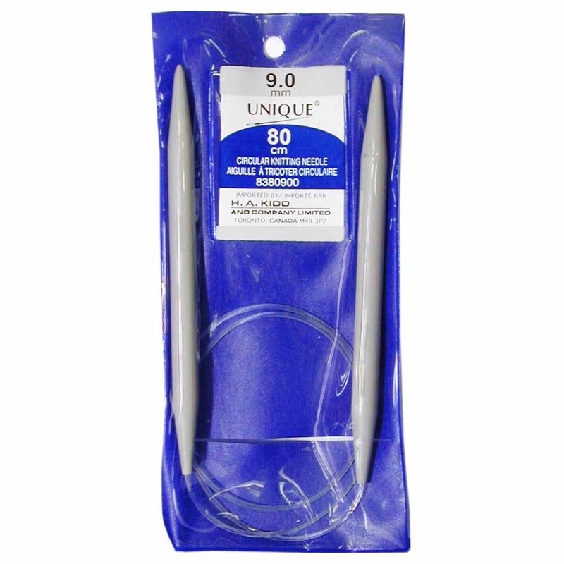 UNIQUE KNITTING Circular Knitting Needles 80cm (32) Plastic – 9mm/US 13
