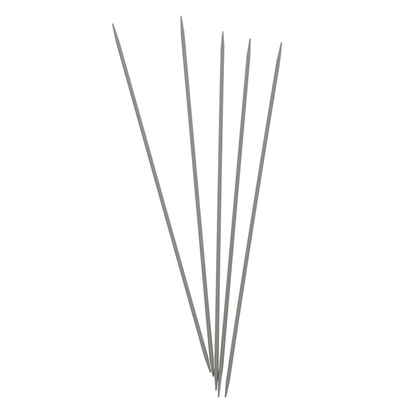 UNIQUE KNITTING Double Point Knitting Needles 15cm (6) – Set of 5 Aluminum – 2mm/US 0