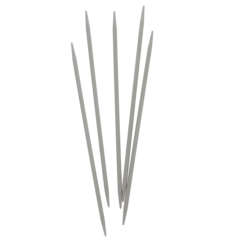 UNIQUE KNITTING Double Point Knitting Needles 20cm (8) – Set of 5 Aluminum – 4.5mm/US 7