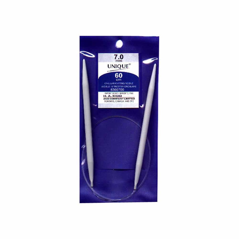 UNIQUE KNITTING Circular Knitting Needles 60cm (24) Aluminum – 7mm