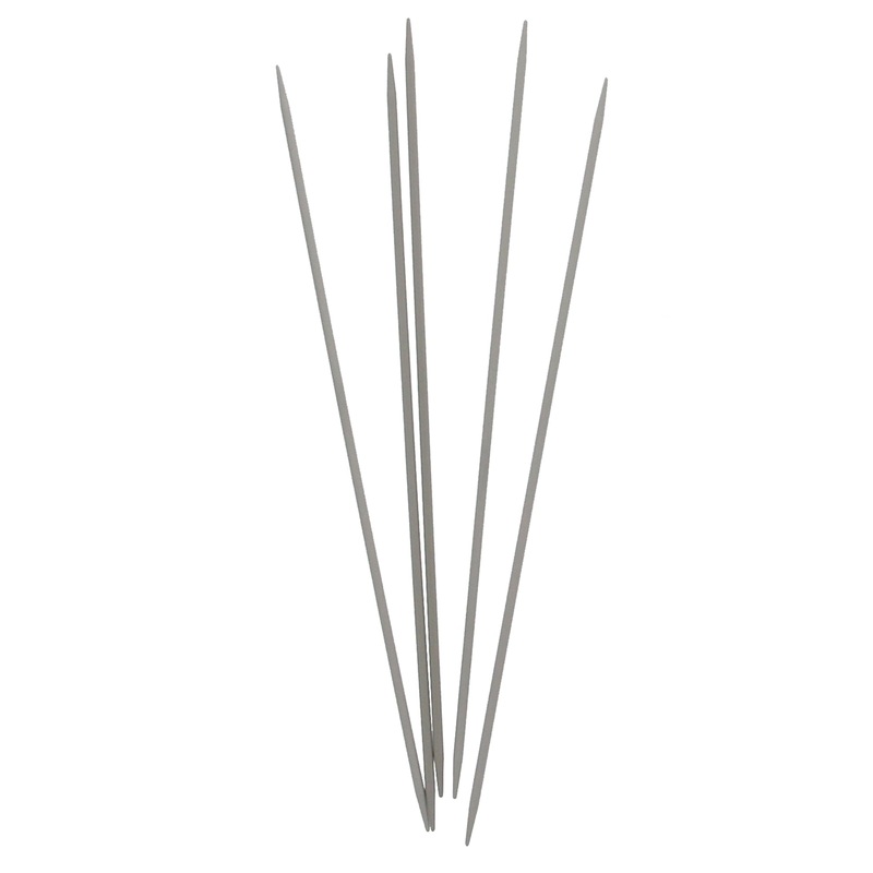 UNIQUE KNITTING Double Point Knitting Needles 20cm (8) – Set of 5 Aluminum – 2.75mm/US 2