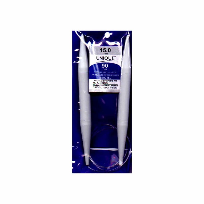 UNIQUE KNITTING Circular Knitting Needles 90cm (36) Plastic – 15mm