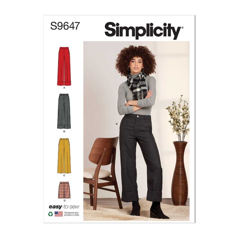 Simplicity S9647 Misses’ Pants and Shorts