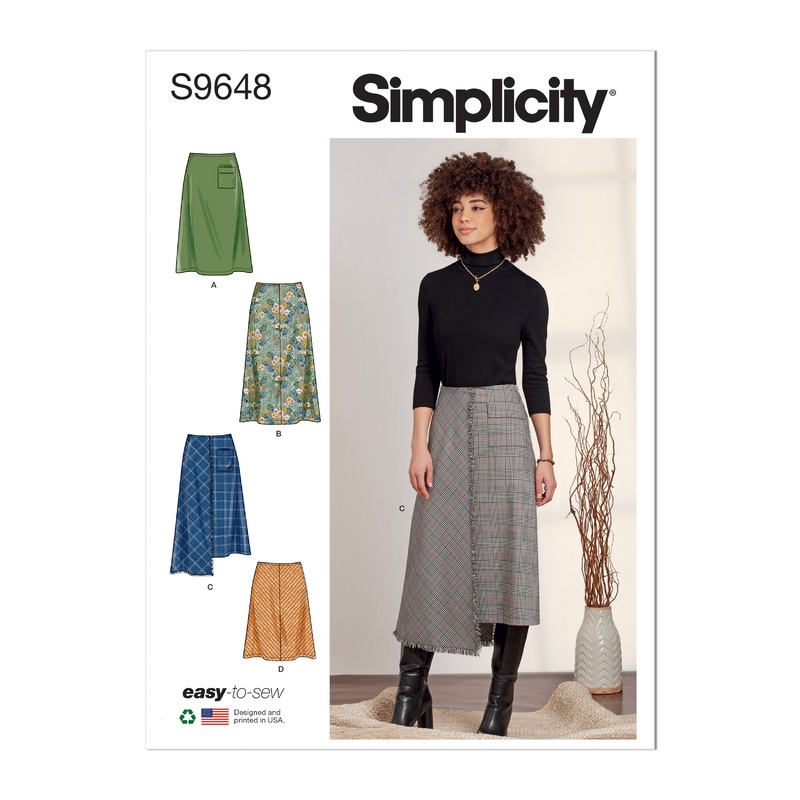 Simplicity S9648 Misses’ Skirts