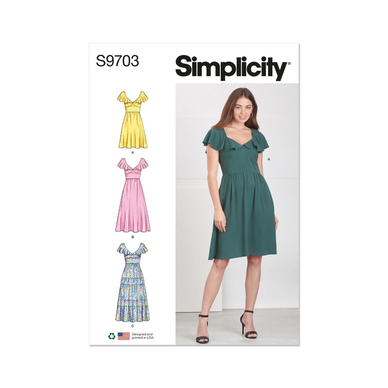Simplicity S9703 Misses’ Dresses