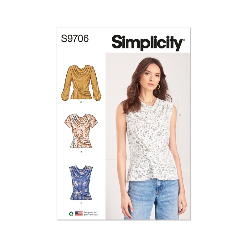 Simplicity S9706 Misses’ Tops