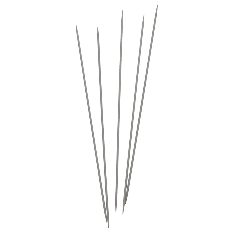UNIQUE KNITTING Double Point Knitting Needles 20cm (8) – Set of 5 Aluminum – 2.5mm