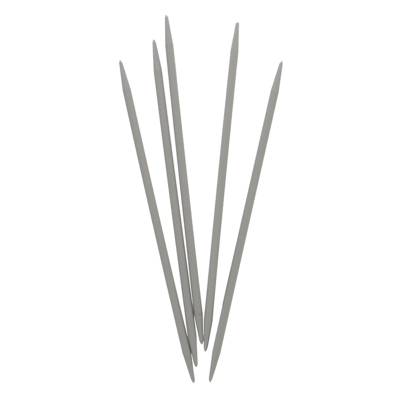 UNIQUE KNITTING Double Point Knitting Needles 20cm (8) – Set of 5 Aluminum – 5.5mm/US 9