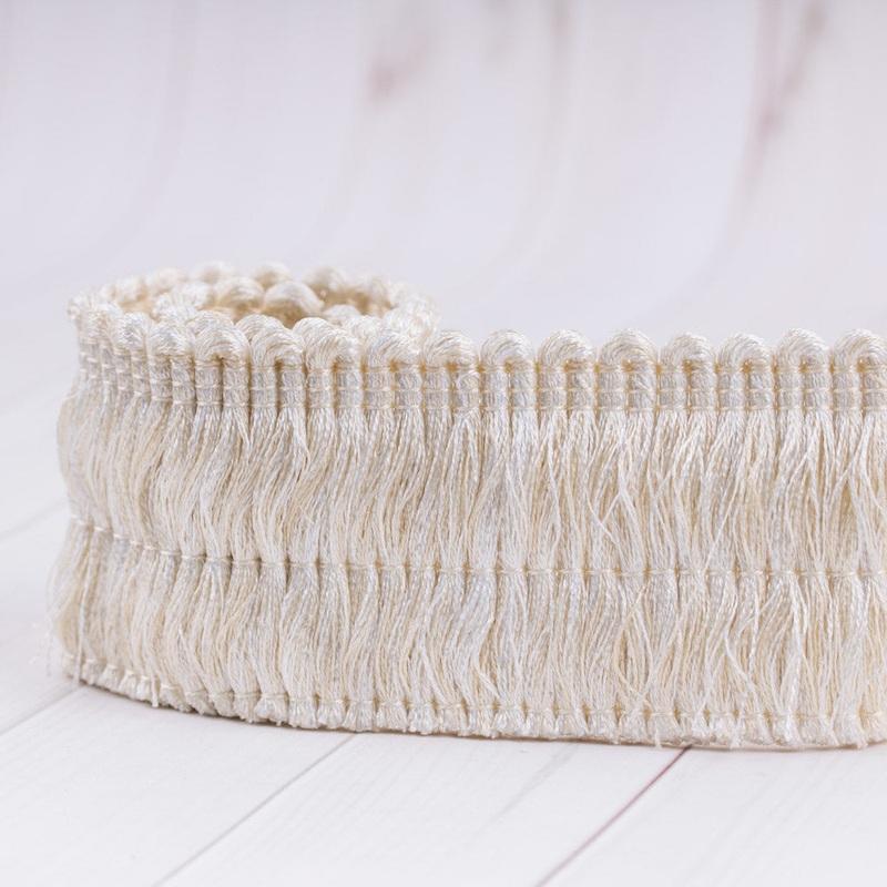 Brushed fringe 2 po (5 cm) Ecru
