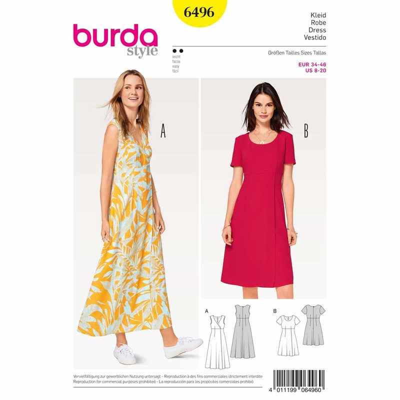 BURDA – 6496 Ladies Dress